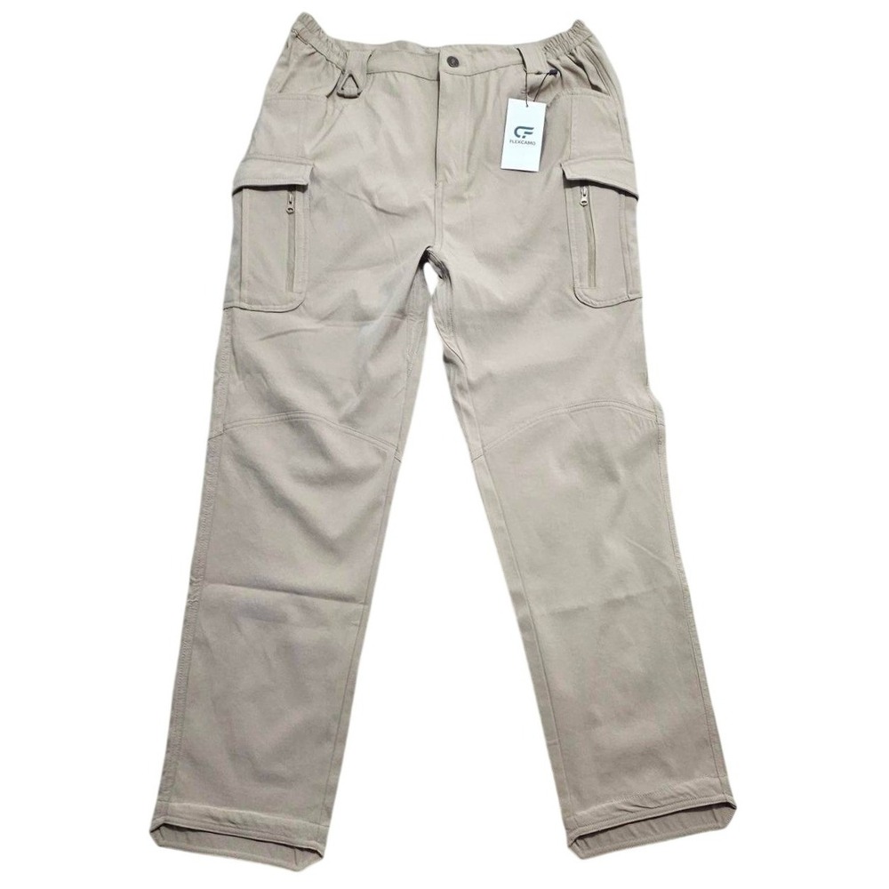 Flexcamo Tactical Series Cargo Pants Men L-30 Tan Khaki Multi Pocket Utility NEW